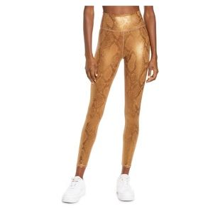 IVL Collective Snake Print Active Leggings in Chipmunk 4